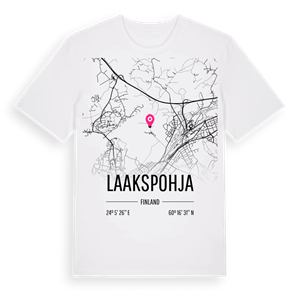 Laakspohja karta t-shirt – ekologisk bomull t-shirt från Pinshirt