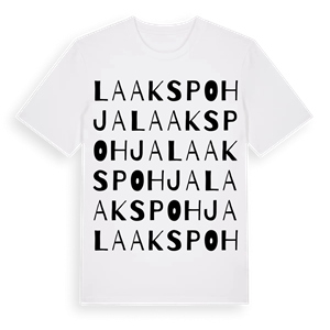 Laakspohja ordlek t-shirt – ekologisk bomull t-shirt från Pinshirt