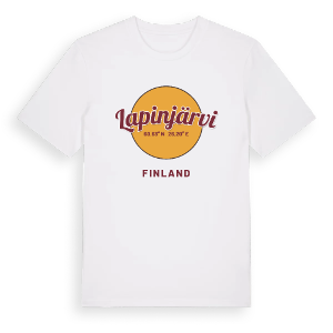 Lapinjärvi cirkel t-shirt – ekologisk bomull t-shirt från Pinshirt