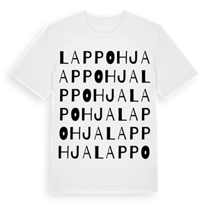 Lappohja ordlek t-shirt – ekologisk bomull t-shirt från Pinshirt