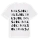 Maksjoki ordlek t-shirt