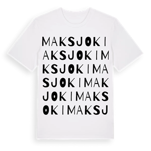 Maksjoki ordlek t-shirt – ekologisk bomull t-shirt från Pinshirt