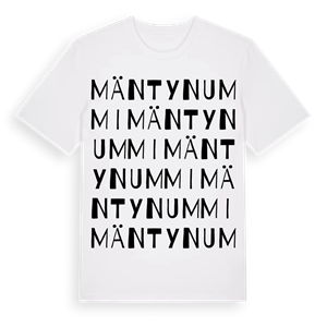 Mäntynummi ordlek t-shirt – ekologisk bomull t-shirt från Pinshirt