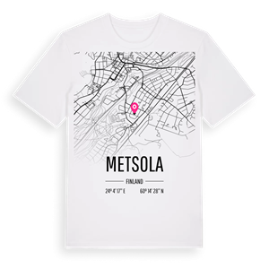 Metsola karta t-shirt – ekologisk bomull t-shirt från Pinshirt
