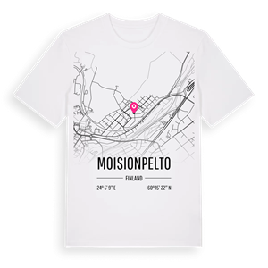 Moisionpelto karta t-shirt – ekologisk bomull t-shirt från Pinshirt