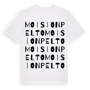 Moisionpelto ordlek t-shirt – ekologisk bomull t-shirt från Pinshirt