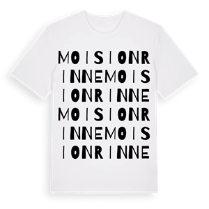 Moisionrinne ordlek t-shirt – ekologisk bomull t-shirt från Pinshirt