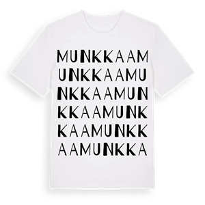 Munkkaa ordlek t-shirt – ekologisk bomull t-shirt från Pinshirt