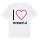 Jag älskar Myrskylä t-shirt stort tryck