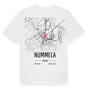 Nummela karta t-shirt – ekologisk bomull t-shirt från Pinshirt
