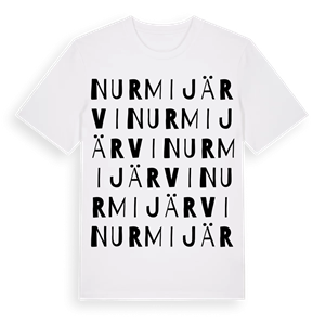 Nurmijärvi ordlek t-shirt – ekologisk bomull t-shirt från Pinshirt