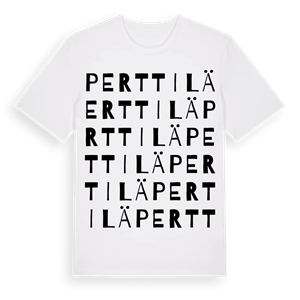 Perttilä ordlek t-shirt – ekologisk bomull t-shirt från Pinshirt