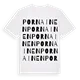 Pornainen ordlek t-shirt