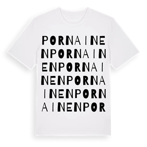 Pornainen ordlek t-shirt – ekologisk bomull t-shirt från Pinshirt