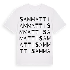 Sammatti ordlek t-shirt – ekologisk bomull t-shirt från Pinshirt