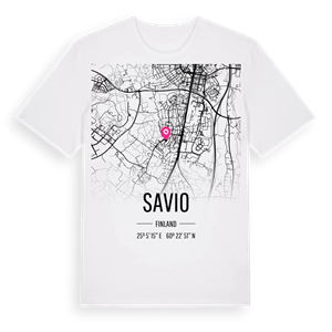 Savio karta t-shirt – ekologisk bomull t-shirt från Pinshirt