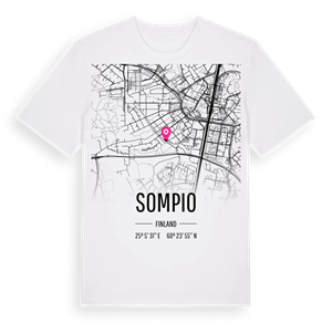 Sompio karta t-shirt – ekologisk bomull t-shirt från Pinshirt