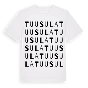 Tuusula ordlek t-shirt – ekologisk bomull t-shirt från Pinshirt