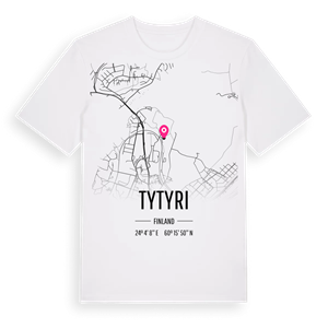 Tytyri karta t-shirt – ekologisk bomull t-shirt från Pinshirt