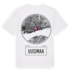Uusimaa t-shirt – ekologisk bomull t-shirt från Pinshirt