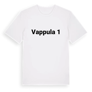 Vappula 1 fetstil t-shirt – ekologisk bomull t-shirt från Pinshirt