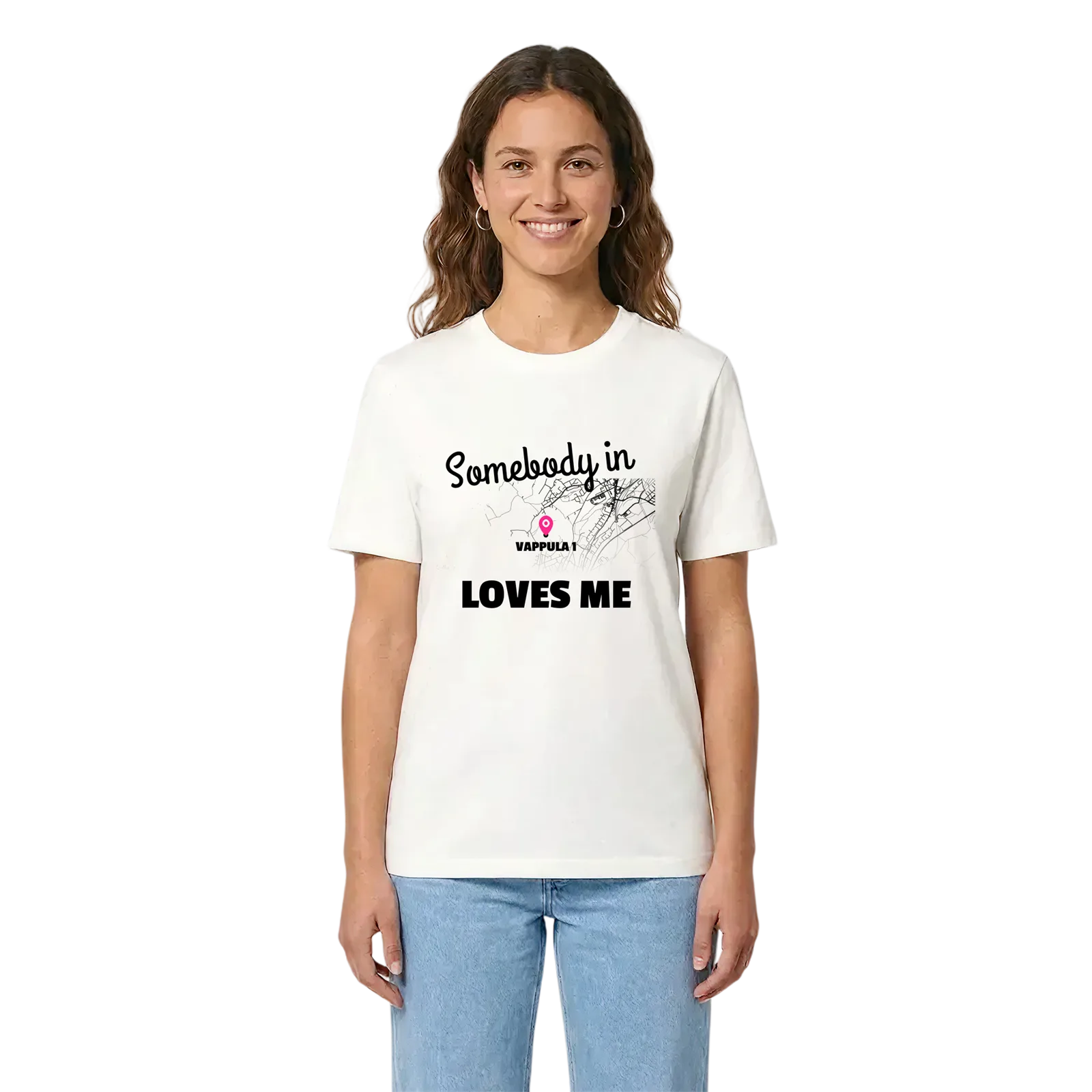 Någon i Vappula 1 älskar mig t-shirt – White, i miljö