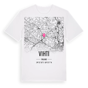 Vihti karta t-shirt – ekologisk bomull t-shirt från Pinshirt