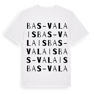 Bas-Valais ordlek t-shirt – ekologisk bomull t-shirt från Pinshirt