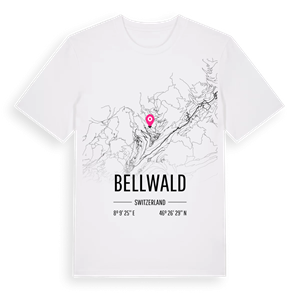 Bellwald karta t-shirt – ekologisk bomull t-shirt från Pinshirt