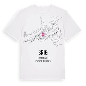 Brig karta t-shirt – ekologisk bomull t-shirt från Pinshirt