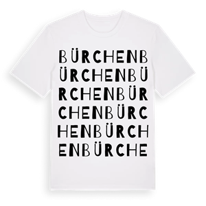 Bürchen ordlek t-shirt – ekologisk bomull t-shirt från Pinshirt
