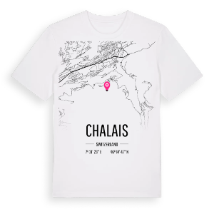 Chalais karta t-shirt – ekologisk bomull t-shirt från Pinshirt