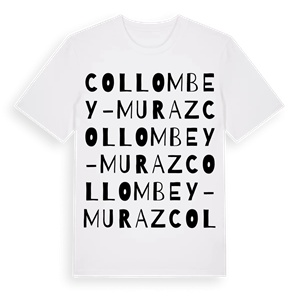 Collombey-Muraz ordlek t-shirt – ekologisk bomull t-shirt från Pinshirt