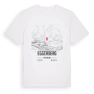 Eggerberg karta t-shirt – ekologisk bomull t-shirt från Pinshirt