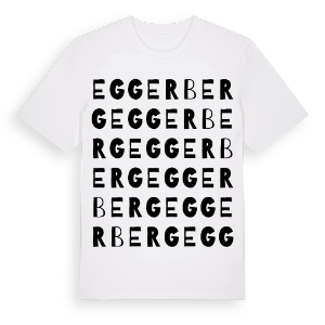 Eggerberg ordlek t-shirt – ekologisk bomull t-shirt från Pinshirt