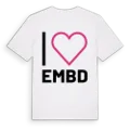 Jag älskar Embd t-shirt stort tryck