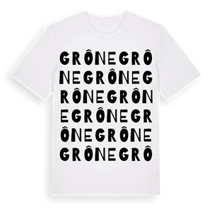 Grône ordlek t-shirt – ekologisk bomull t-shirt från Pinshirt