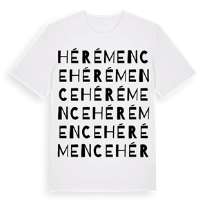 Hérémence ordlek t-shirt – ekologisk bomull t-shirt från Pinshirt