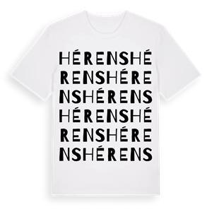 Hérens ordlek t-shirt – ekologisk bomull t-shirt från Pinshirt
