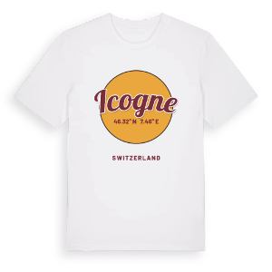 Icogne cirkel t-shirt – ekologisk bomull t-shirt från Pinshirt