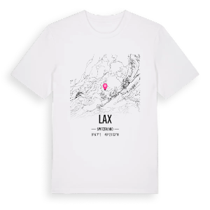Lax karta t-shirt – ekologisk bomull t-shirt från Pinshirt