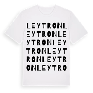 Leytron ordlek t-shirt – ekologisk bomull t-shirt från Pinshirt