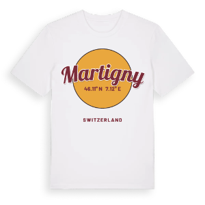 Martigny cirkel t-shirt – ekologisk bomull t-shirt från Pinshirt