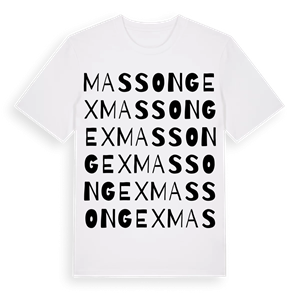 Massongex ordlek t-shirt – ekologisk bomull t-shirt från Pinshirt