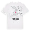 Monthey karta t-shirt