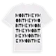 Monthey ordlek t-shirt