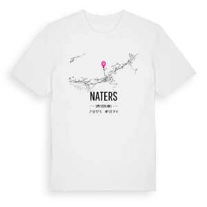 Naters karta t-shirt – ekologisk bomull t-shirt från Pinshirt