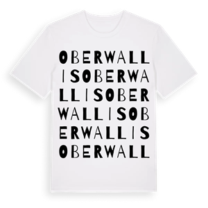 Oberwallis ordlek t-shirt – ekologisk bomull t-shirt från Pinshirt
