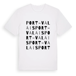 Port-Valais ordlek t-shirt – ekologisk bomull t-shirt från Pinshirt