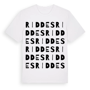 Riddes ordlek t-shirt – ekologisk bomull t-shirt från Pinshirt